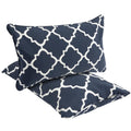 Funhome Outdoor Lumbar Pillows Waterproof 12X20 Inch,Decorative Throw Pillow Set Of 2 With Insert,Hidden Zipper Headrests For Pa