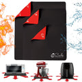 3 Pack Heat Resistant Mats for Countertop, Air Fryer Heat Pad Protector, Appliance Sliders for Kitchen, Sliding Function for Air