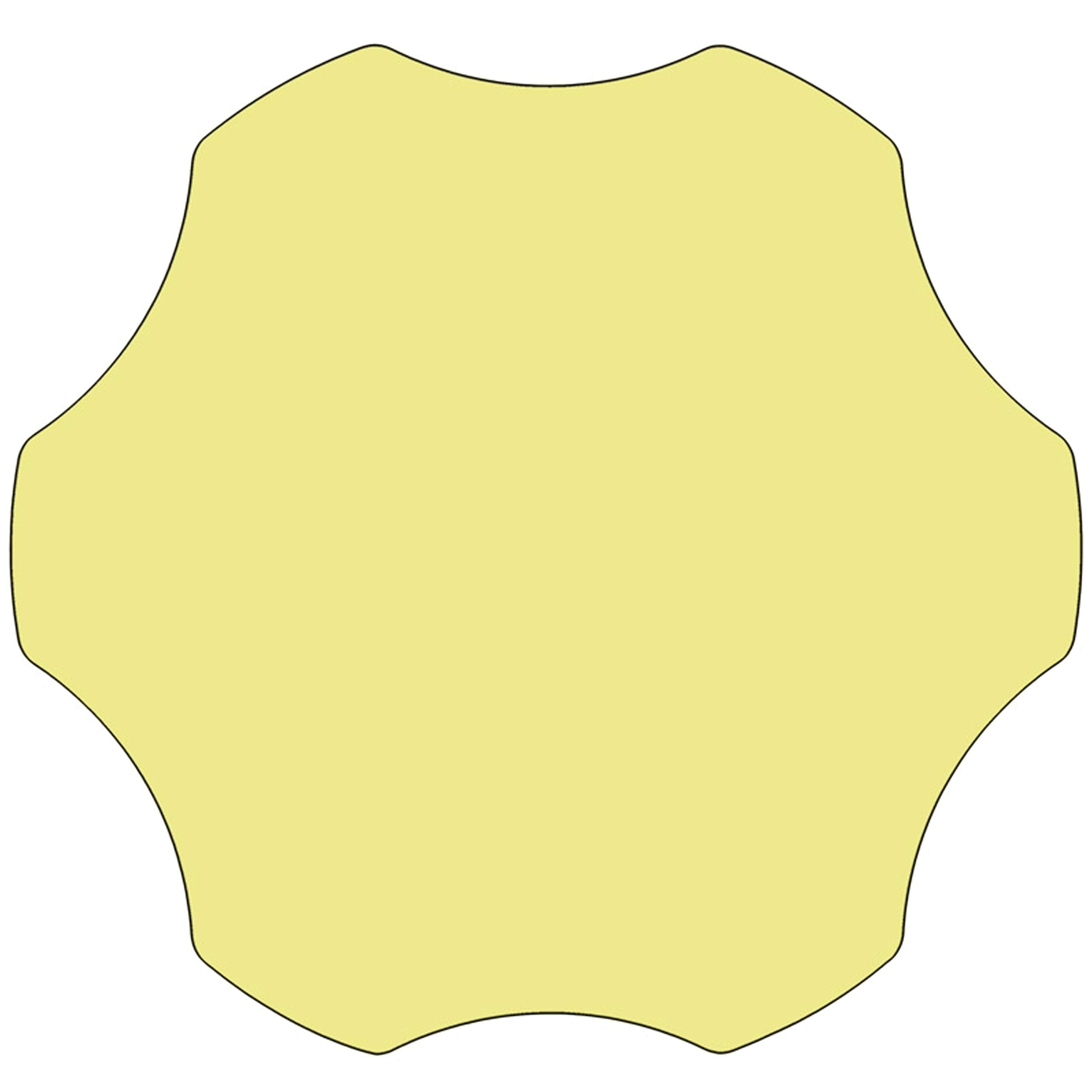 Flash Furniture FLWR Yell Activity Table, 60&quot;D x 60&quot;W x 25.13&quot;H, Yellow