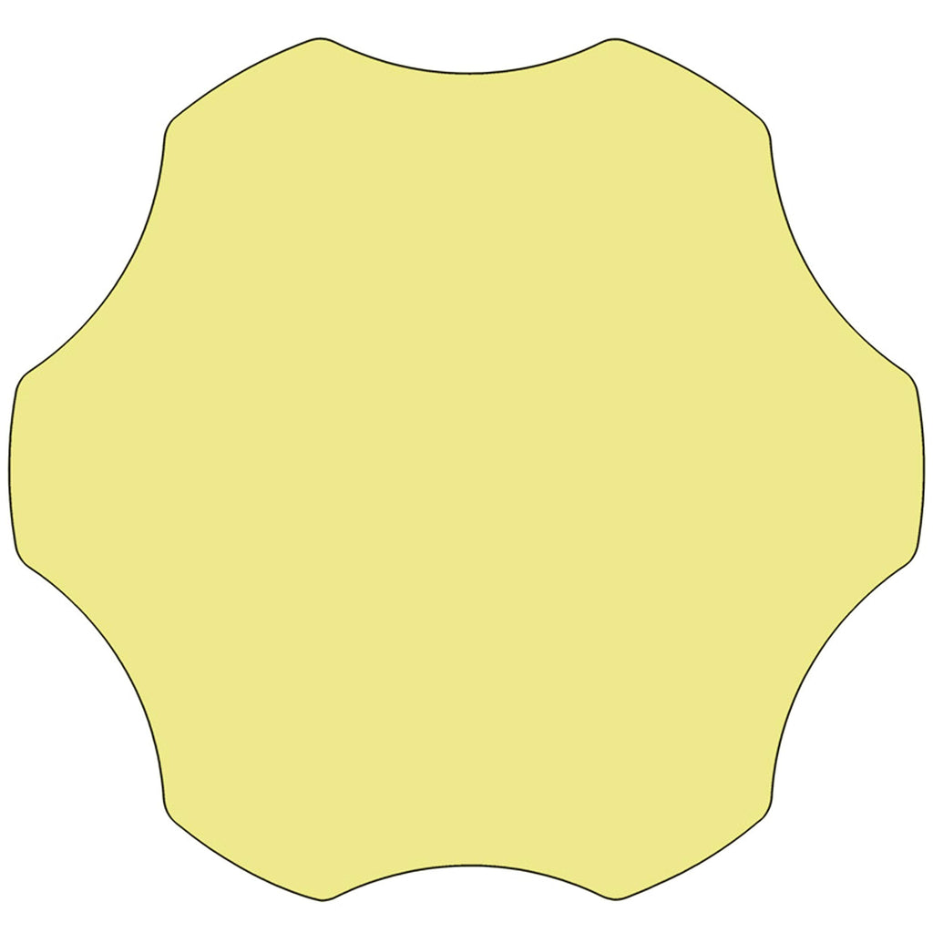 Flash Furniture FLWR Yell Activity Table, 60"D x 60"W x 25.13"H, Yellow
