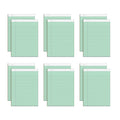 Tops Prism Writing Pads, 8-1/2' X 11-3/4', Legal Rule, Green, Perforated, 50 Sheets, 12 Pack (63190)