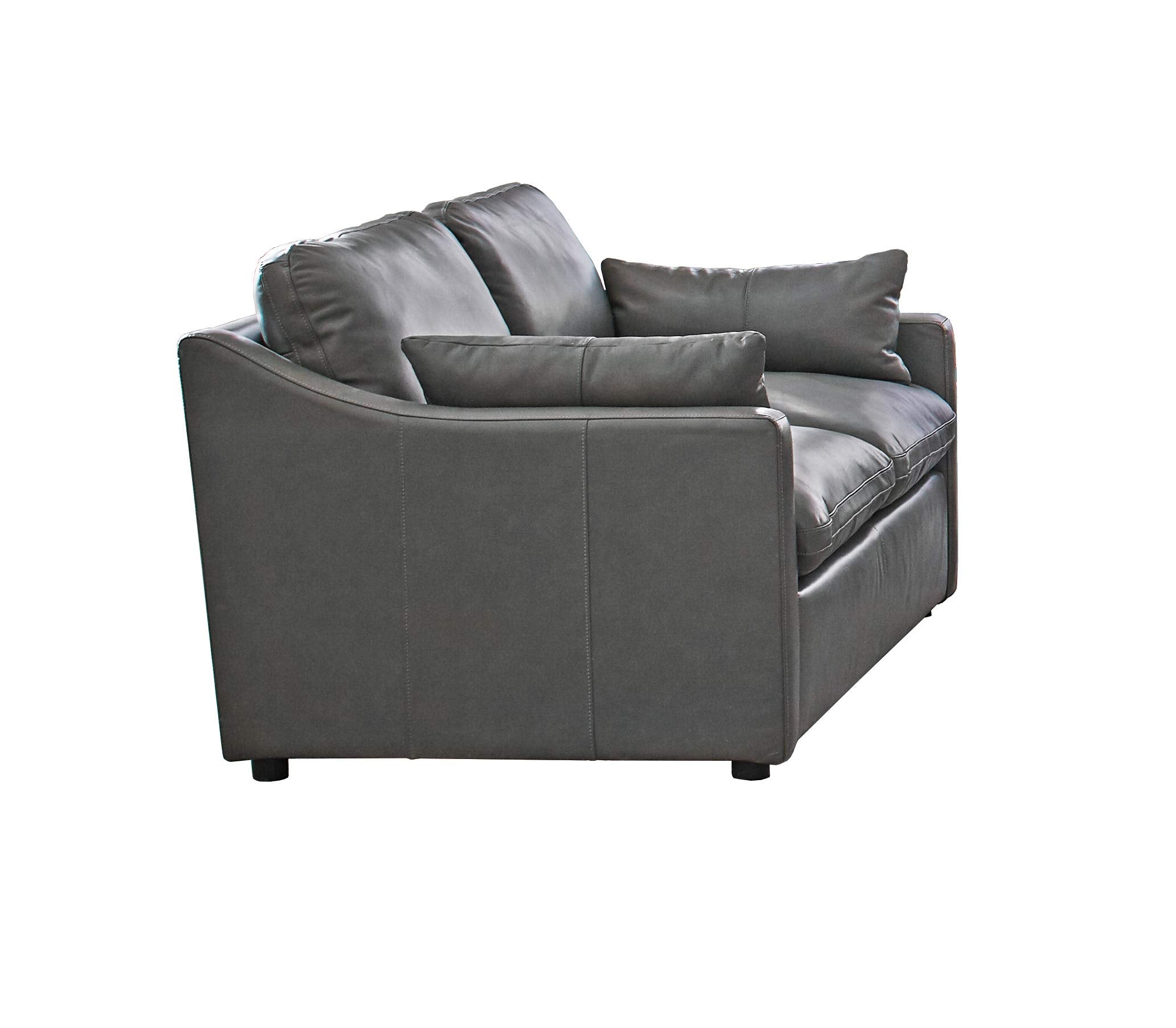 Coaster Home Furnishings Grayson 2-Piece Sloped Arm Upholstered Grey Living Room Set (506771-S2)