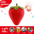 Cute Fruit Kids Pillow Stuffed Strawberry Plush Pillows Super Soft Girls Pillows Cushion Seat For Kids Toys (Red,7.8'/20Cm) 1 C