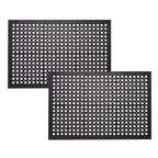 Envelor 2-Pack Anti Fatigue Rubber Floor Mat Non-Slip Restaurant Mat For Floors Bar Mat Drainage Mat Doormat Door Mat Utility Garage Floor Mat Home Mat Anti Slip Entry Mat 24 X 36 Inches