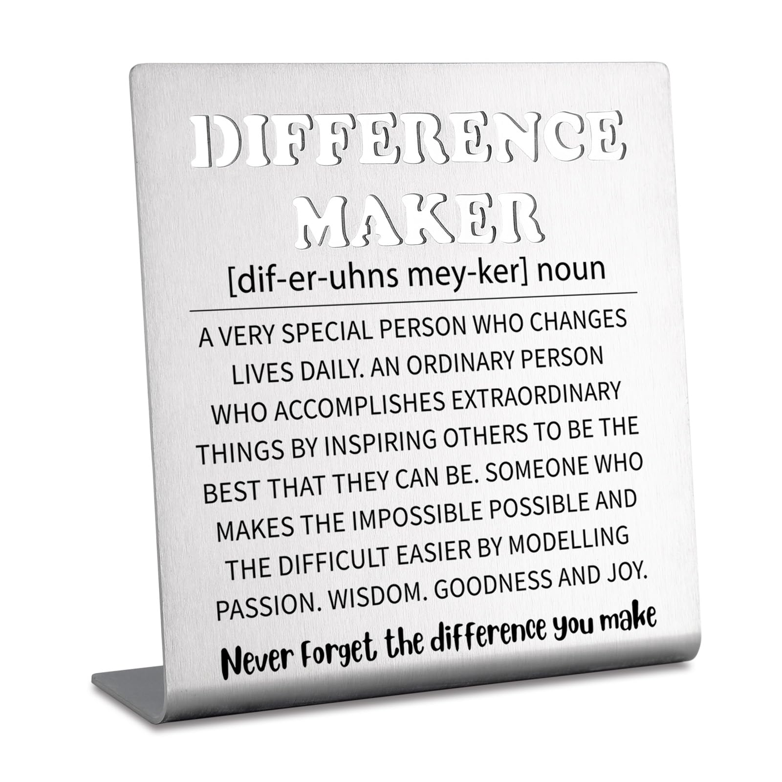 Thank You Appreciation Gifts for Friends Women Men Leader Coach Boss Mentor Team Employees Coworkers Coworker Leaving Difference