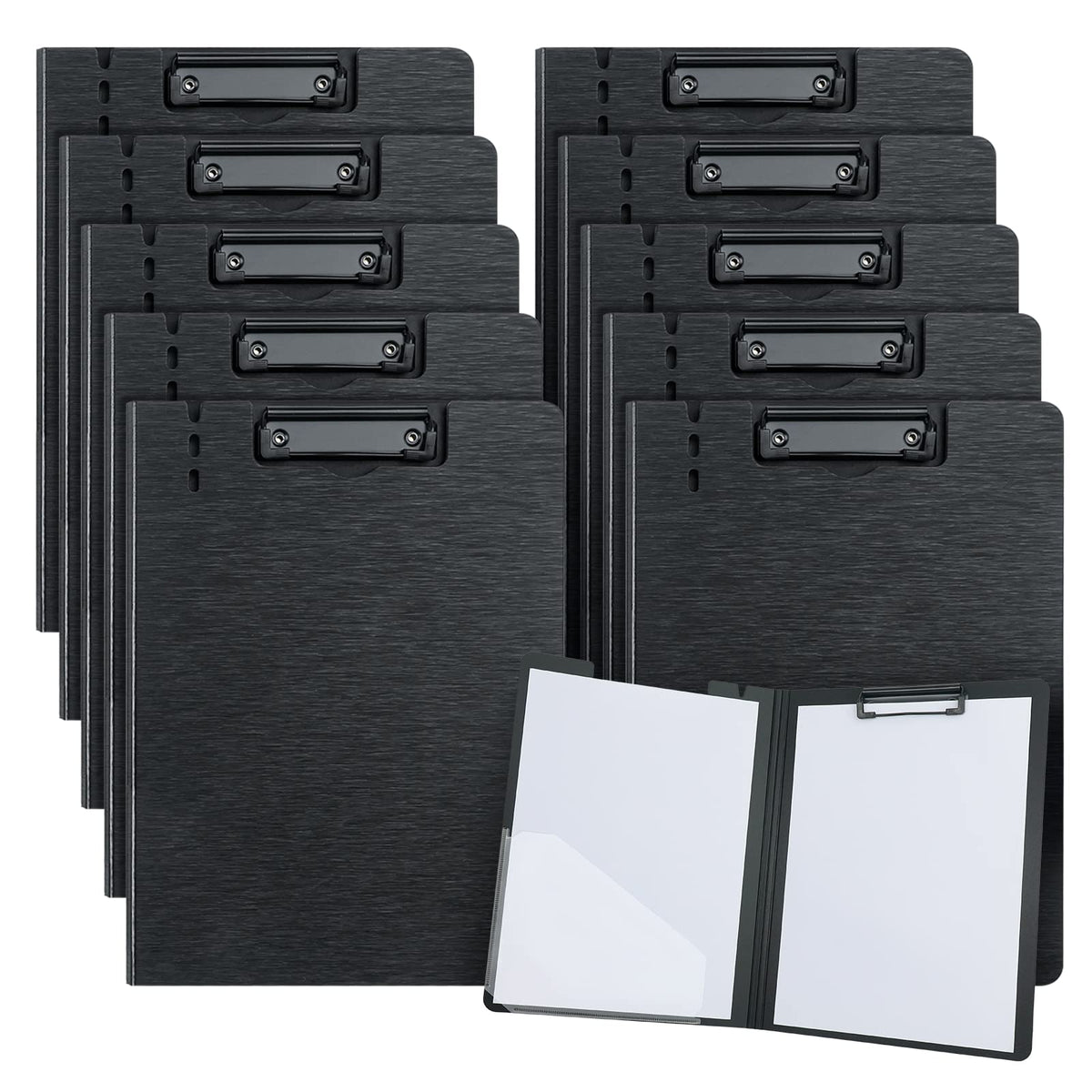 Urbantin A4 Clipboard Folder,10 Pack A4 Foldable Clipboards With Pocket,A4 Clipboards Clip Board For Business,Office,School Or R