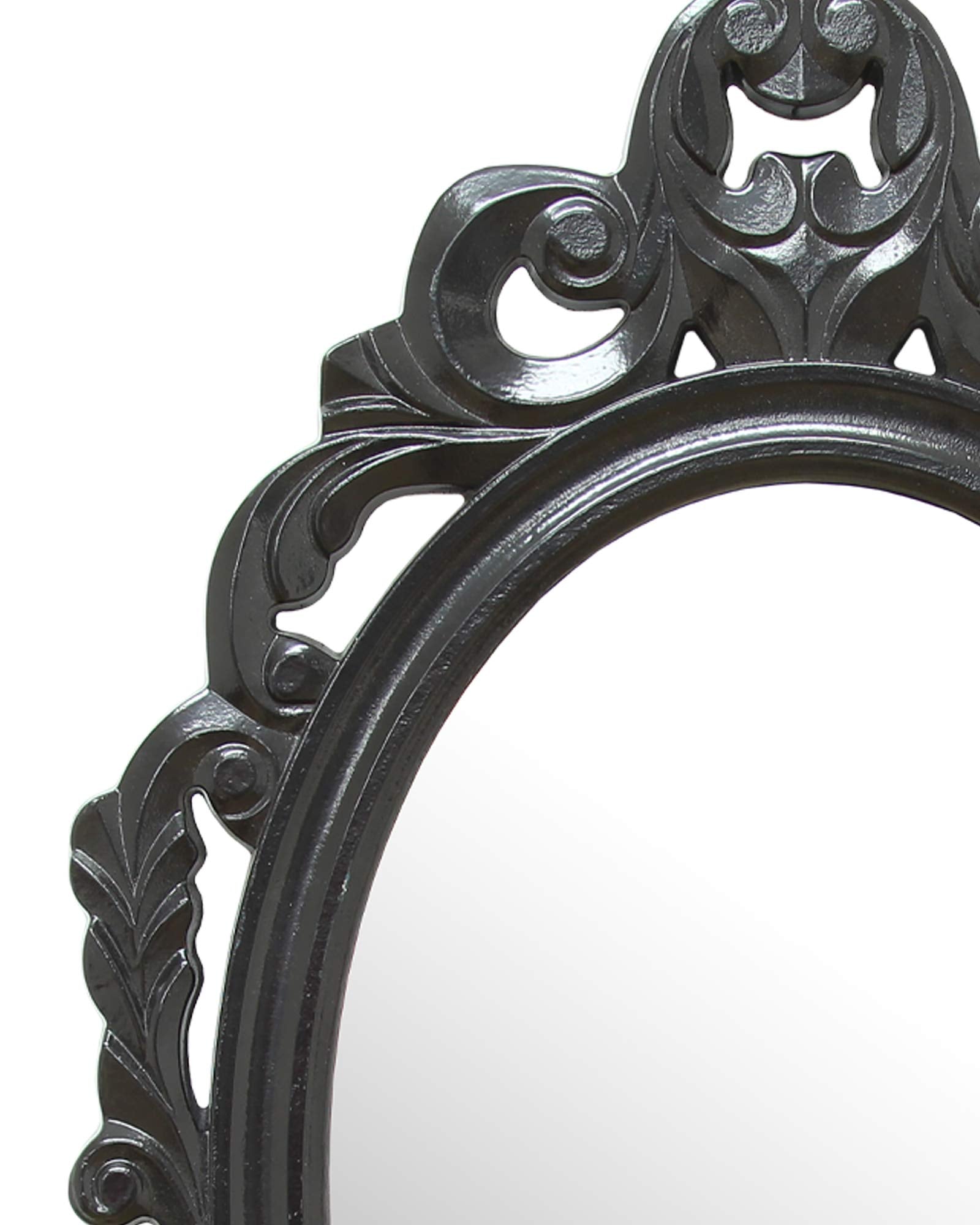 Stratton Home Décor Stratton Home Decor Black Baroque Wall Mirror