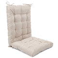 Rocking Chair Cushions Comfortable Tufted Seat Cushion Pads Non-Skid Backed Set Of Backrest And Seat Bottom For Porch Rocker Can