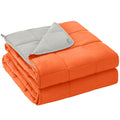 Yescool Kids Weighted Blanket (7 Lbs, 41' X 60', Orange) Cooling Heavy Blanket For Sleeping Perfect For 60-90 Lbs, Throw Size