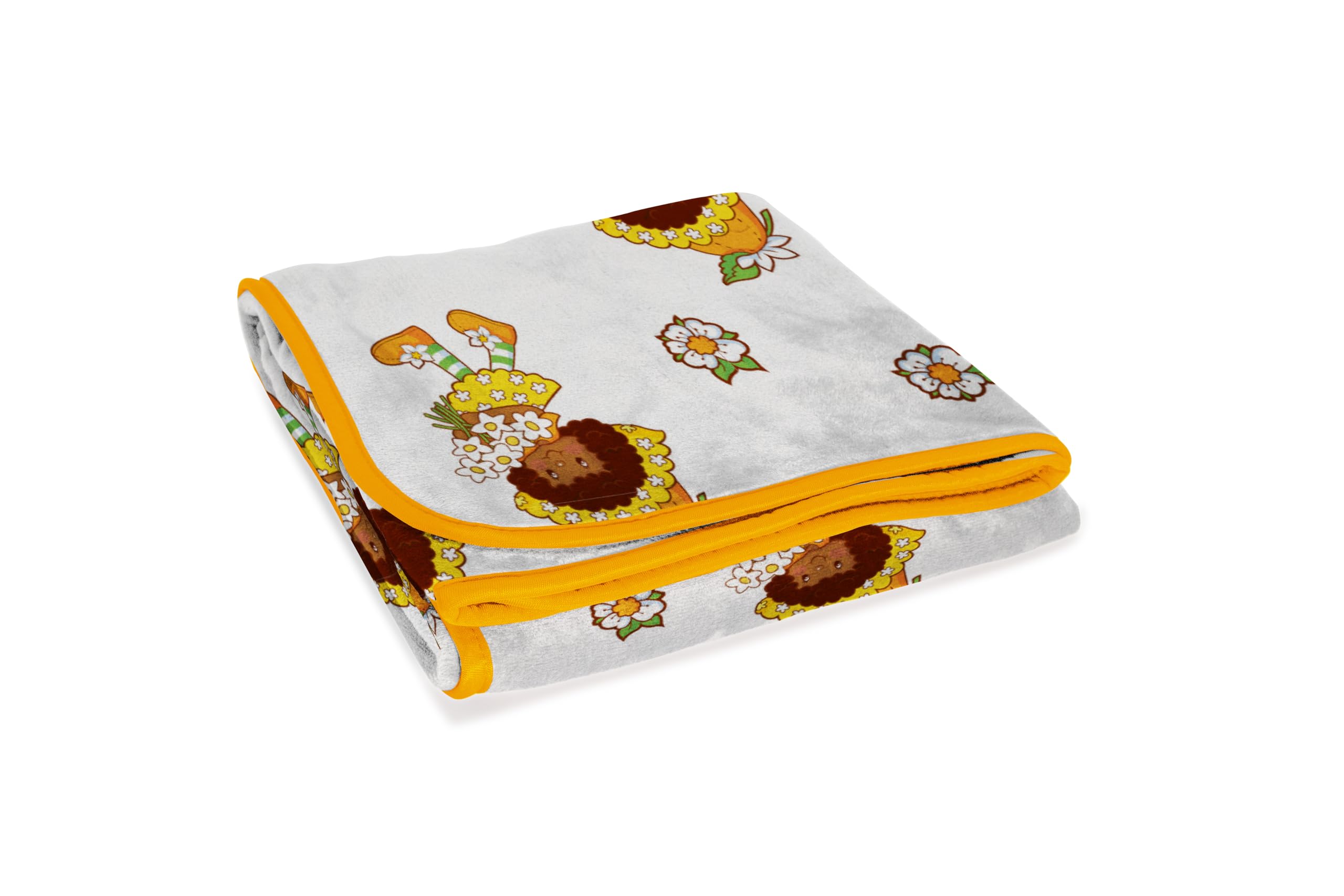 Strawberry Shortcake Orange Blossom Plush Throw Blanket - Measures 46 X 60 Inches - Kids Super Soft Lightweight Fleece Bedding