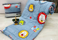 Yetli Glace Cotton Singel Bed Comforter Print And Kids Ac Room/Blanket, Size 60 X 90 Pack Of 1 Pcs, (Vt2033 Grey