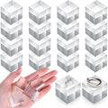 Remerry 16 Pcs Clear Acrylic Blocks Acrylic Square Display Block Clear Polished Acrylic Cube Acrylic Jewelry Display Stand Ring 