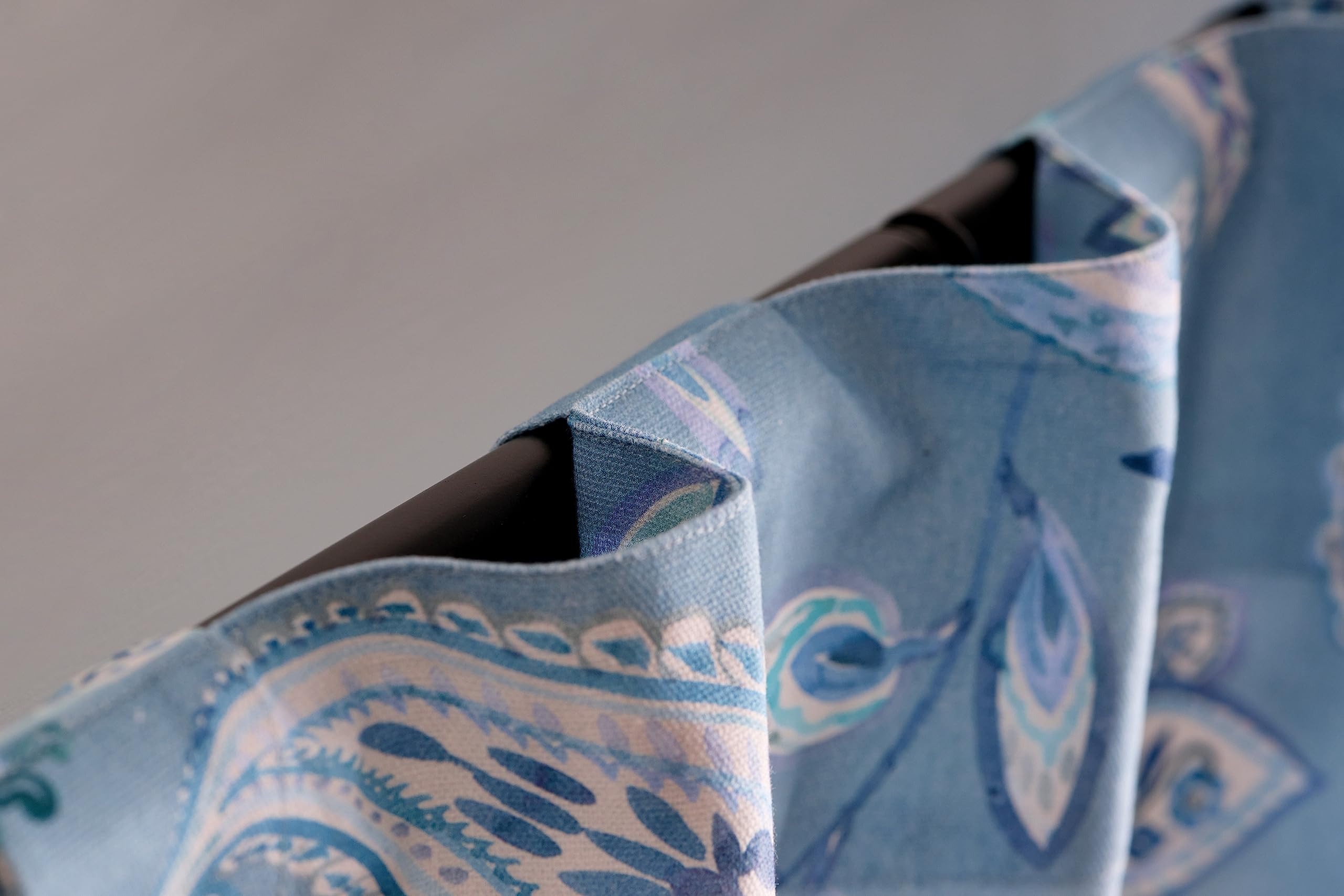 Maison D' Hermine 100% Cotton Curtain Ramage Blue One Panel Curtains For Living Rooms Bedrooms Offices Tailored With A Rod Pocke