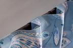 Maison D' Hermine 100% Cotton Curtain Ramage Blue One Panel Curtains For Living Rooms Bedrooms Offices Tailored With A Rod Pocke