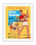 Elvis Presley in Blue Hawaii - Vintage Film Movie Poster by Rolf Goetze c.1961 - Fine Art Rolled Canvas Print (Unframed) 20in x 