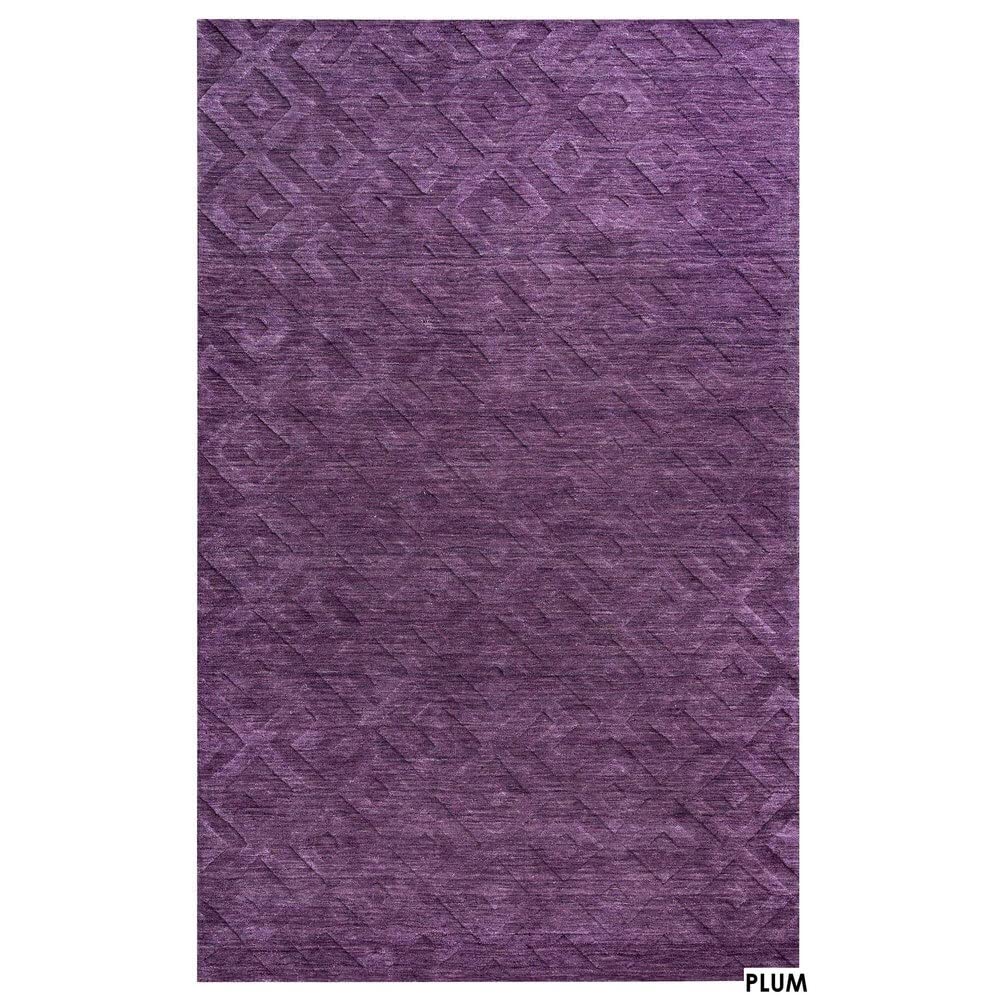 Rizzy Home | Tc8267 | Technique Collection | Wool Area Rug | 8' X 10' | Purple Solid