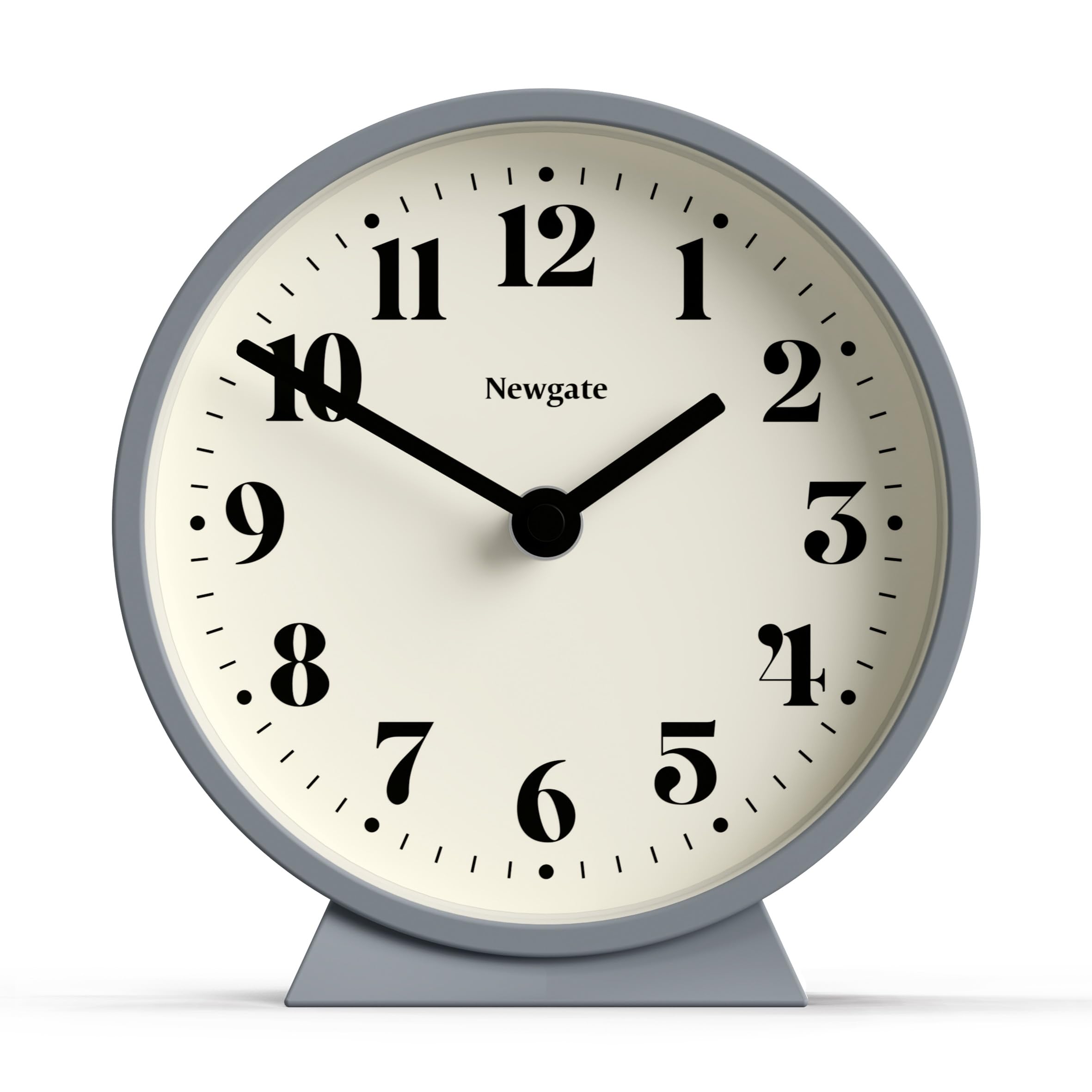 NEWGATE Theatre Mantel Clock - Silent Sweep No Tick Mantel Clock - Small Clock - Clocks for Living Room - Office Clock - Desk 