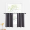 NICETOWN Blackout Kitchen Short Curtains for Windows Living Room/Basement, Farmhouse Style Room Darkening Small Window Treatment