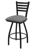 XL 410 Jackie 36 Swivel Extra Tall Bar Stool with Black Wrinkle Finish and Graph Alpine Seat