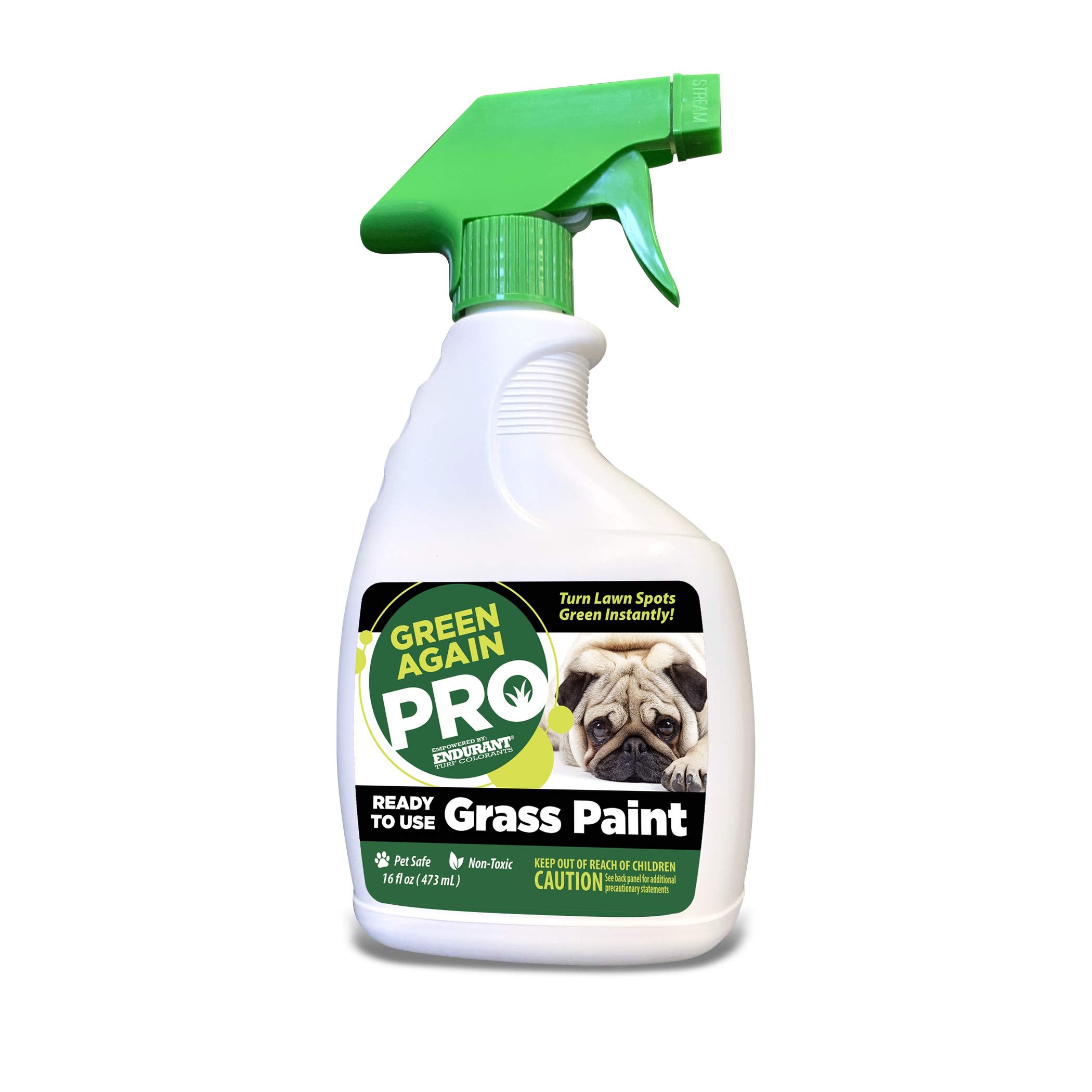 Pre-Mixed Grass And Turf Paint - All Natural Pet-Friendly Lawn Colorant Turns Spots Green Again With Eco-Friendly Point-And-Spra