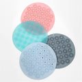 Ecanvas Soft and Stylish Round Bathroom Mat ?NonSlip Circular Bath Rug for Modern Bathrooms, Plush & Absorbent Floor Mat, Decor