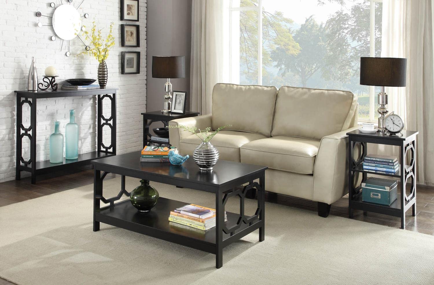 Convenience Concepts Omega Console Table, Black