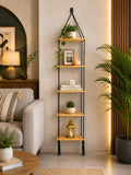 Ganvia Hanging Shelves Adjustable Rope Wall Hanging Shelf