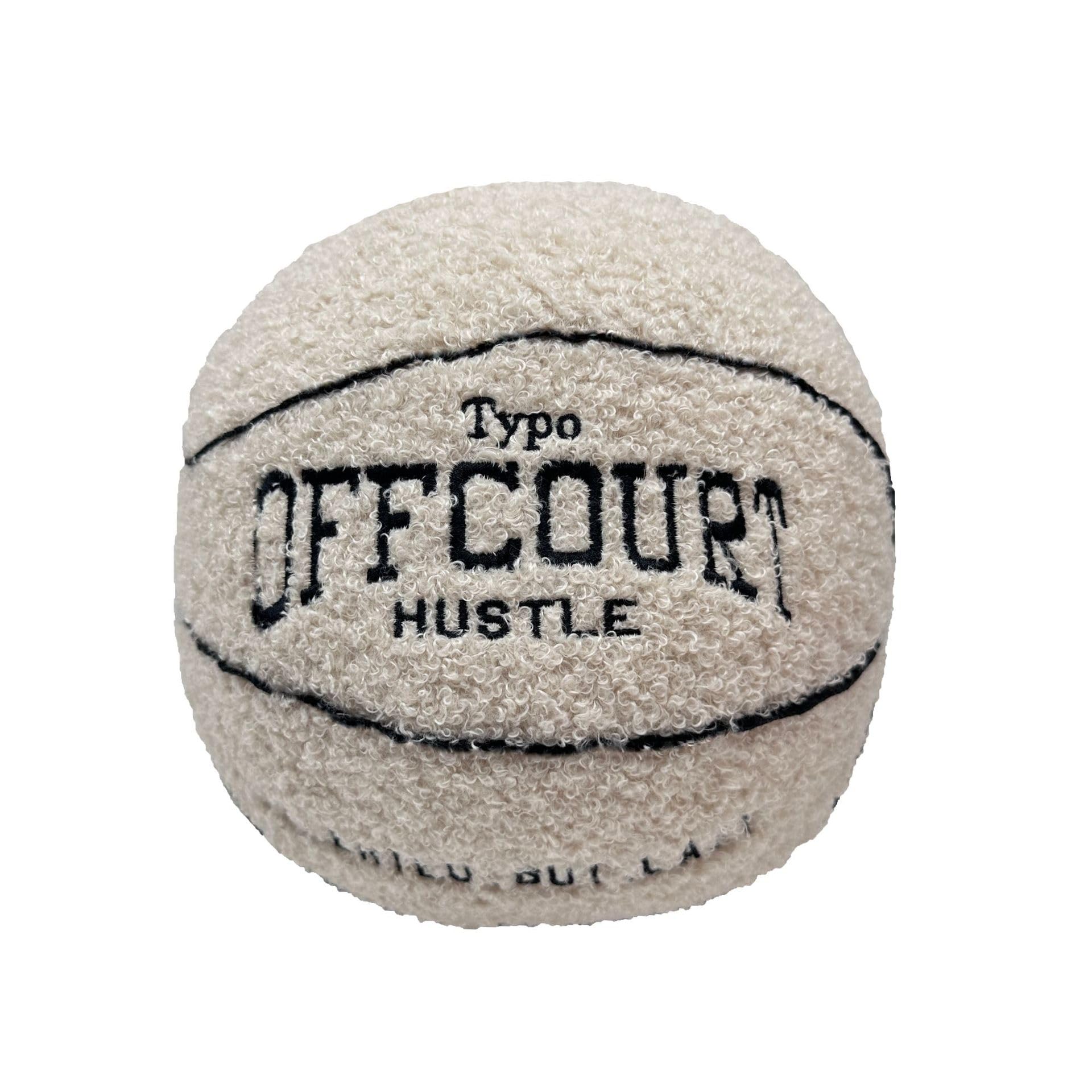 Blwhzfi 9.8 Inch Simple Basketball Pillow Plush Gift Halloween Funny Expression Children'S Room Decoration (Beige)
