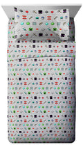 Jay Franco Minecraft Monster Hunters Full Sheet Set - 4 Piece Set Super Soft And Cozy Kids Bedding Features Creepers - Fade Resi