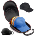 Glamgen Hard Hat Case for Baseball Caps,Hat Carrier Travel Case with One Black Baseball Cap and Adjustable Shoulder Strap,Hat Or