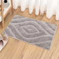 Luxe Home Bath Mat Super Soft Microfiber Non Slip Scotland Diamond Bathroom mats Water soak Washable Doormat for Home, Bedroom, 