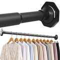 Closet Rod for Hanging Clothes with Wall Mount Brackets 27.594 Adjustable