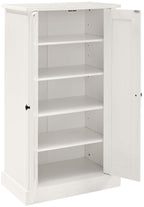 Crosley Furniture Seaside Accent Storage Cabinet, Bar, Buffet For Kitchen, Living Room, Or Entryway, White