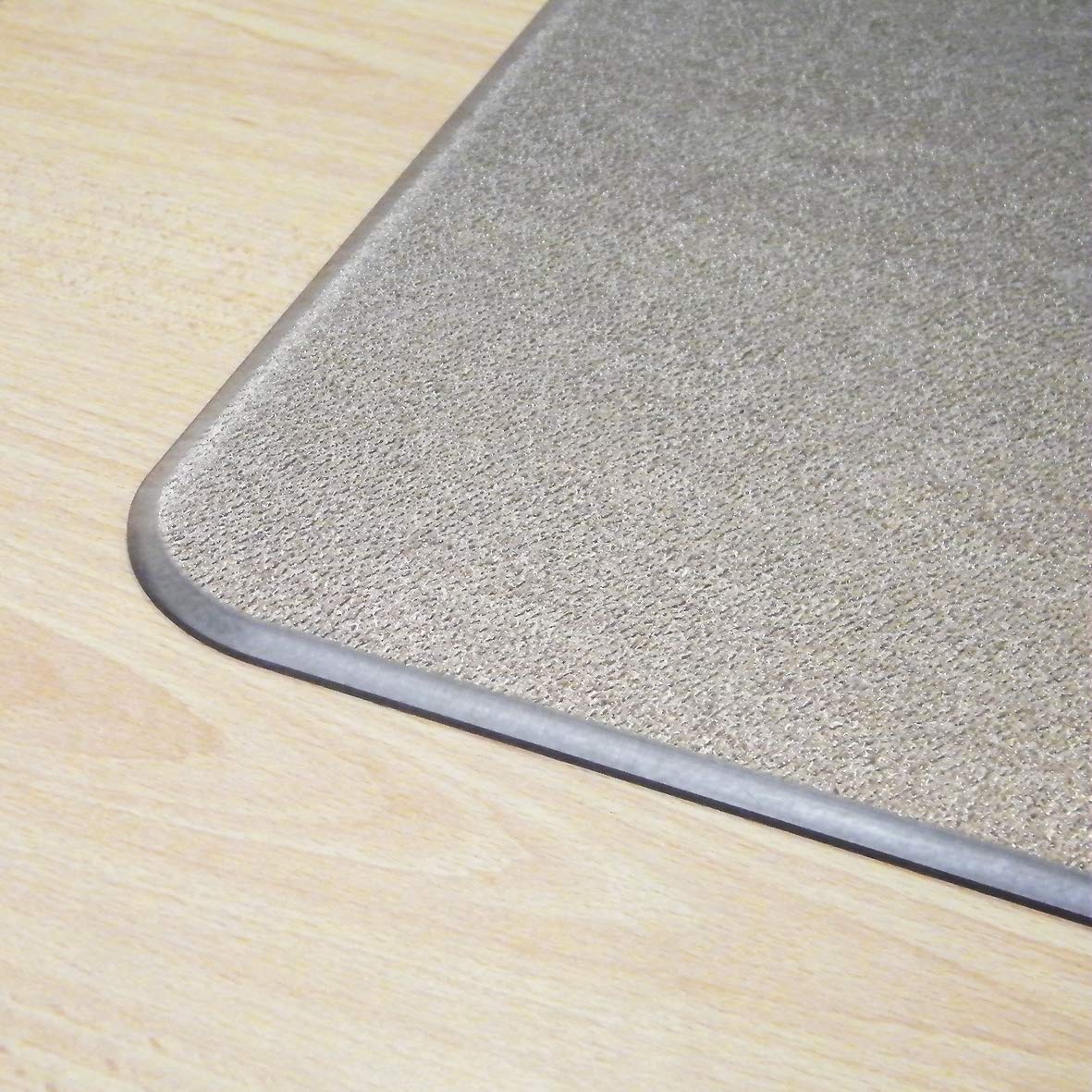 Floortex Cleartex Megamat Heavy-Duty Polycarbonate Mat for Hard Floor/All Carpet, 46 X 53, Clear
