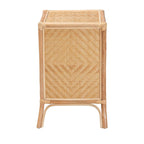 Baxton Studio Danna Modern Bohemian Natural Brown Rattan Nightstand