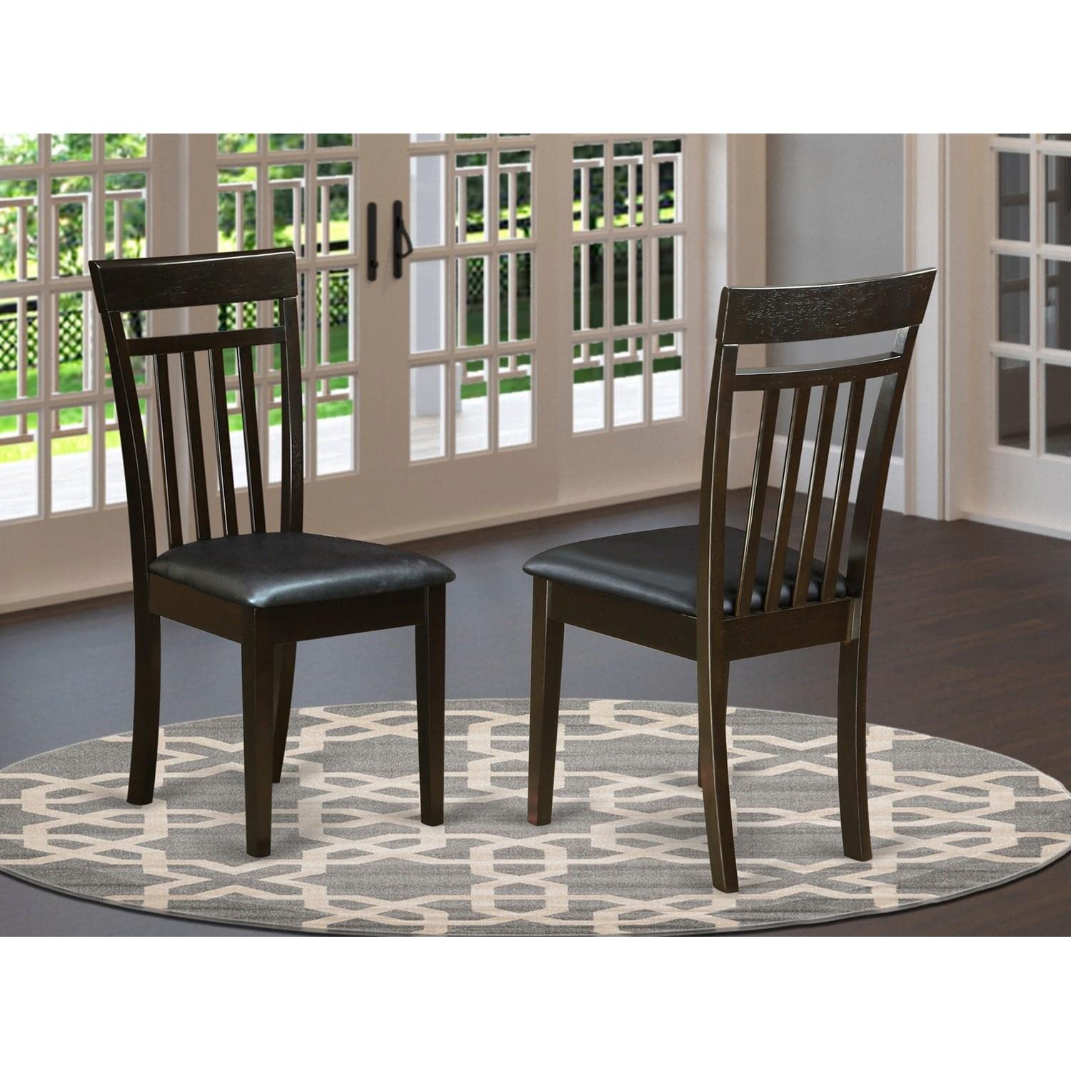East West Furniture Capri Dining Chairs - Thumbnail 4