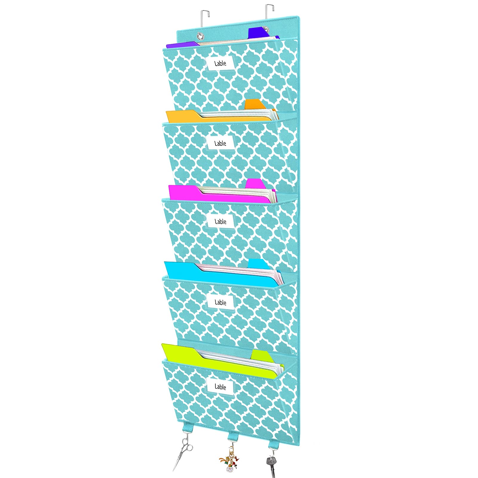 Over The Door File Organizer, Hanging File Folders, Wall Organizers And Storage For Mail, Magazine, Notebooks, Planners, Office,