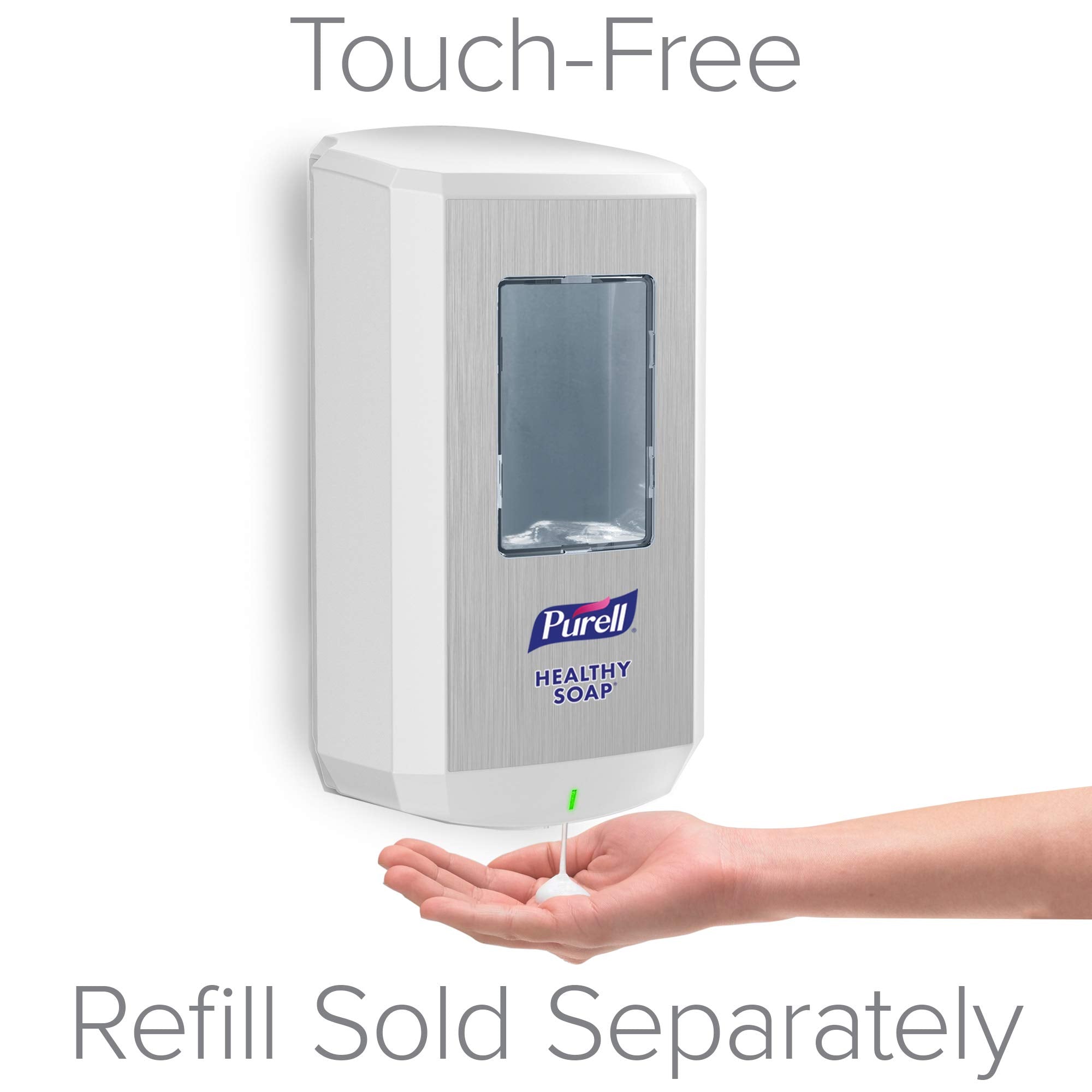 PURELL CS8 Automatic Hand Soap Dispenser, White, for 1200 mL PURELL CS8 Soap Refills (Pack of 1) - 7830-01 - Manufactured by GOJO, Inc.