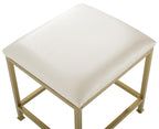 Crosley Furniture Aimee Makeup Vanity Chair with Upholstered Seat, Gold