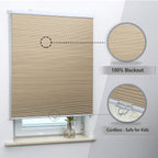 Blackout Cellular Shades, Room Darkening, Cordless Lift System, 33'' Wide X 38'' Long, Ivory Beige(Blackout)