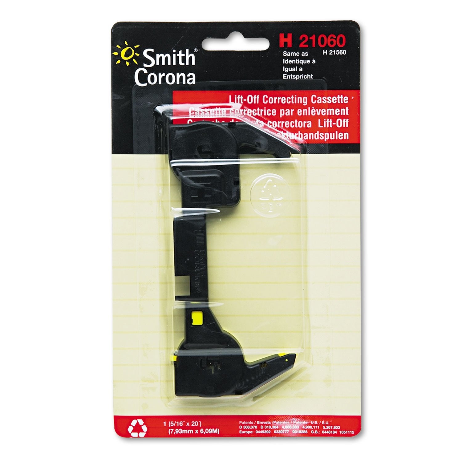 Smith Corona Cassette Lift Off Correcting Cassette, 1/Ea ( 21060 )