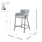npd furniture and more Finley Fabric Counter Stool