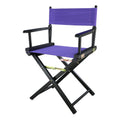 Casual Home 200-02/021-41 18" Black Frame-Purple Canvas Director Chair Classic Height, Blackframe