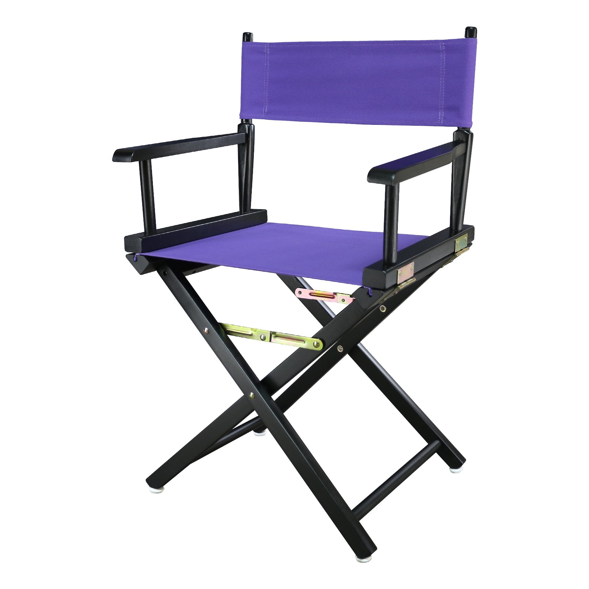 Casual Home 200-02/021-41 18" Black Frame-Purple Canvas Director Chair Classic Height, Blackframe
