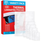 5Mil Thermal Laminating Pouches (225 Count) Letter, Photo, Card, Notecard, Id Badge And Business Card Sizes Dry-Erase Friendly S