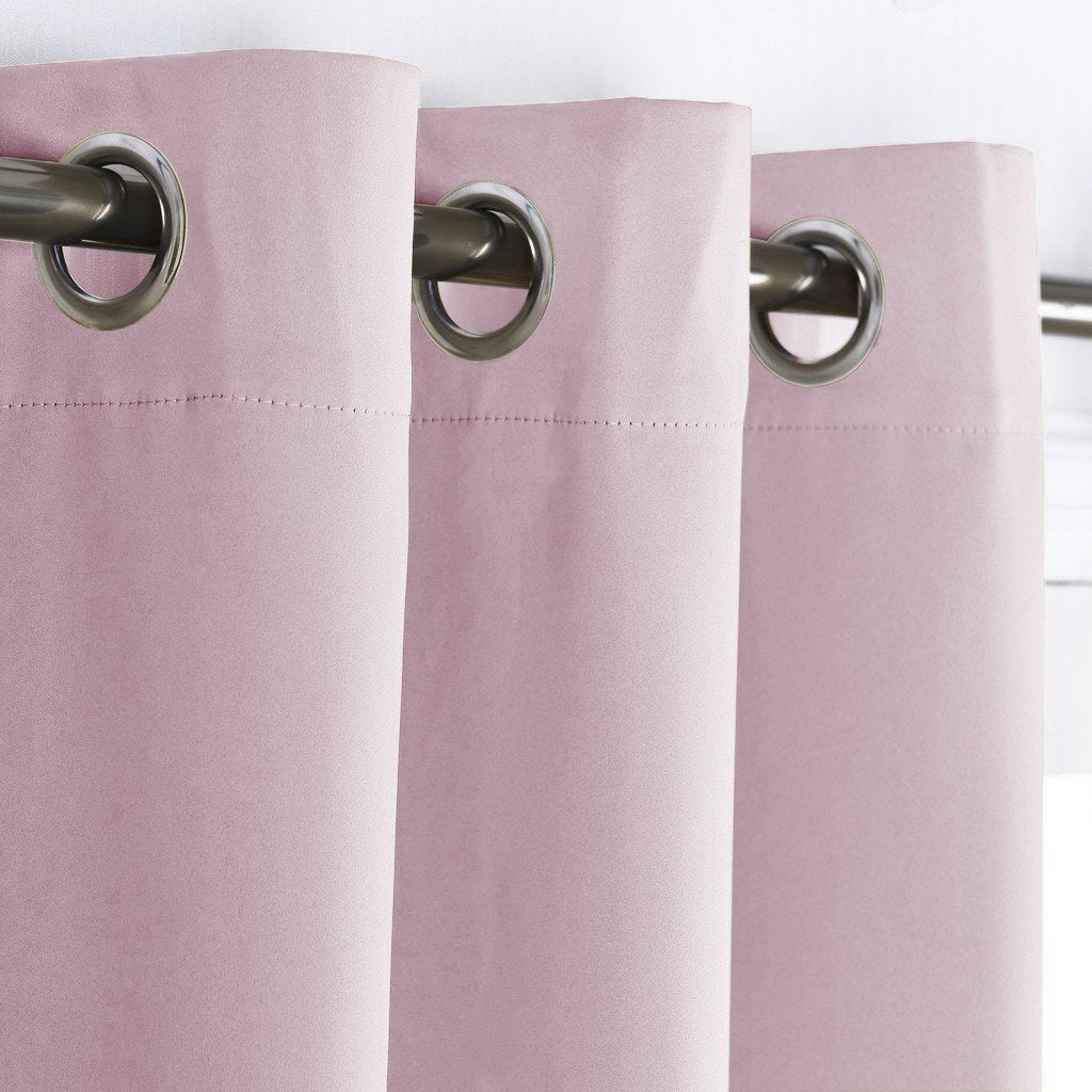 Nicetown Room Darkening Curtain For Girl'S Room Nursery Essential Thermal Insulated Solid Grommet Top Window Treatment Drape (Lavender Pink=Baby Pink, Sold Individually, 42 X 63 Inch)