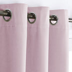 Nicetown Room Darkening Curtain For Girl'S Room Nursery Essential Thermal Insulated Solid Grommet Top Window Treatment Drape (Lavender Pink=Baby Pink, Sold Individually, 42 X 63 Inch)