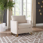 Coaster Home Furnishings Corliss Upholstered Arched Arms Beige Chair (508823)