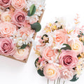 Lings Moment Artificial Flowers Combo for DIY Wedding Bouquets Centerpieces Arrangements Party Baby Shower Home Decorations (Vi