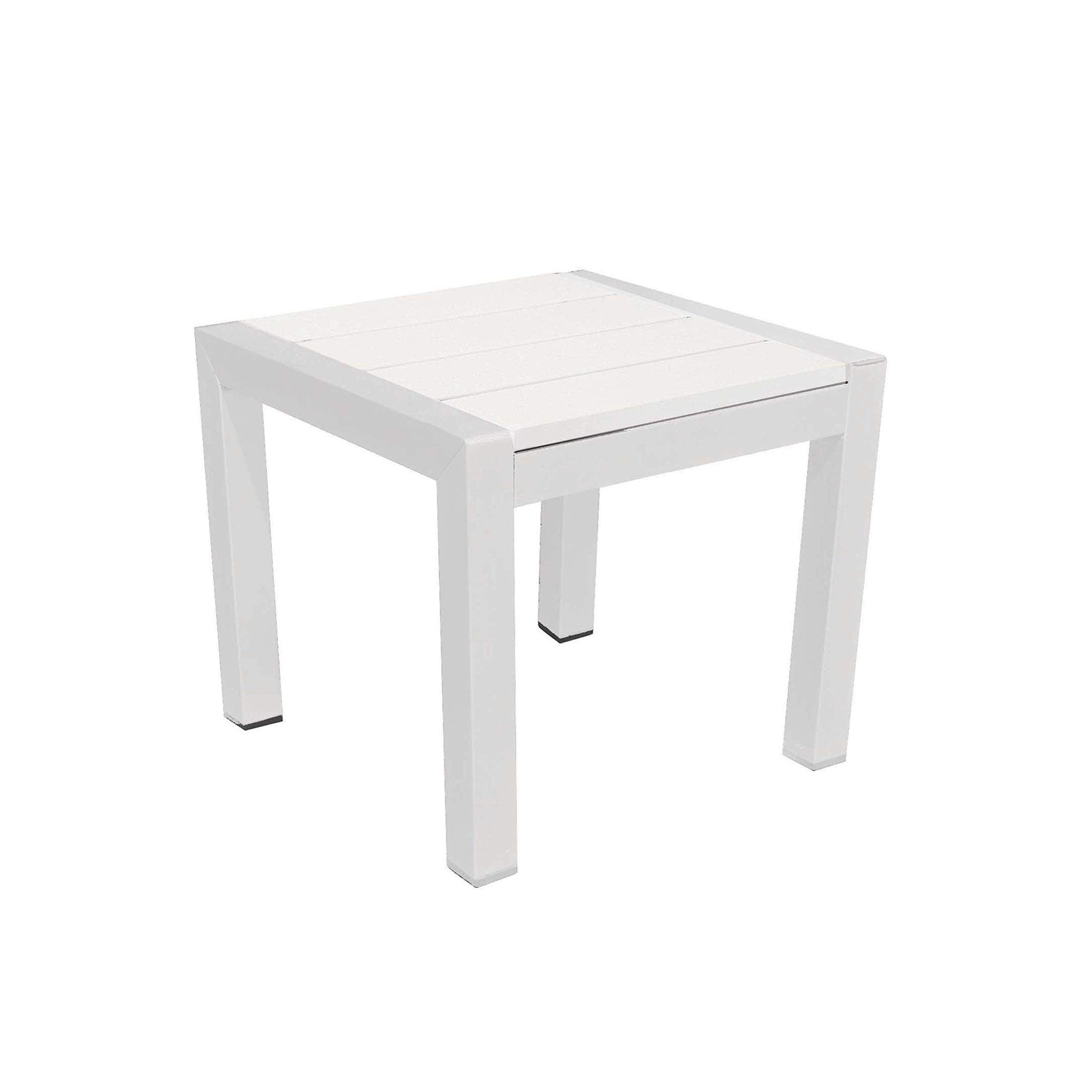 Pangea Home Joseph St Whtwht Side Table, White